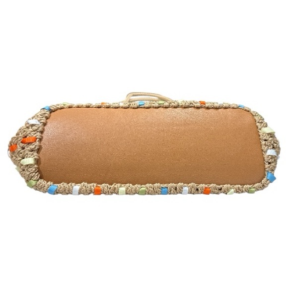 NWT Lina Woven Shoulder Bag Bamboo Multi Color - Picture 7 of 10